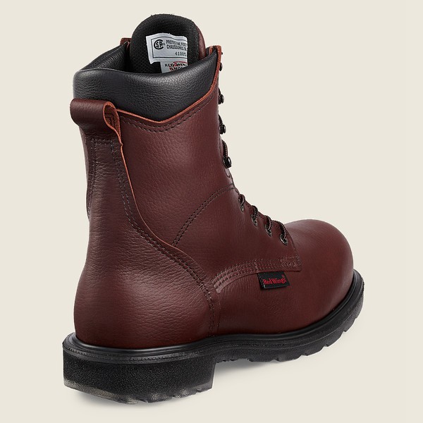 Red Wing Safety Bot Erkek - Supersole® 2.0 - 8-Inch Csa Toe - Bordo - 36JFEMCYB